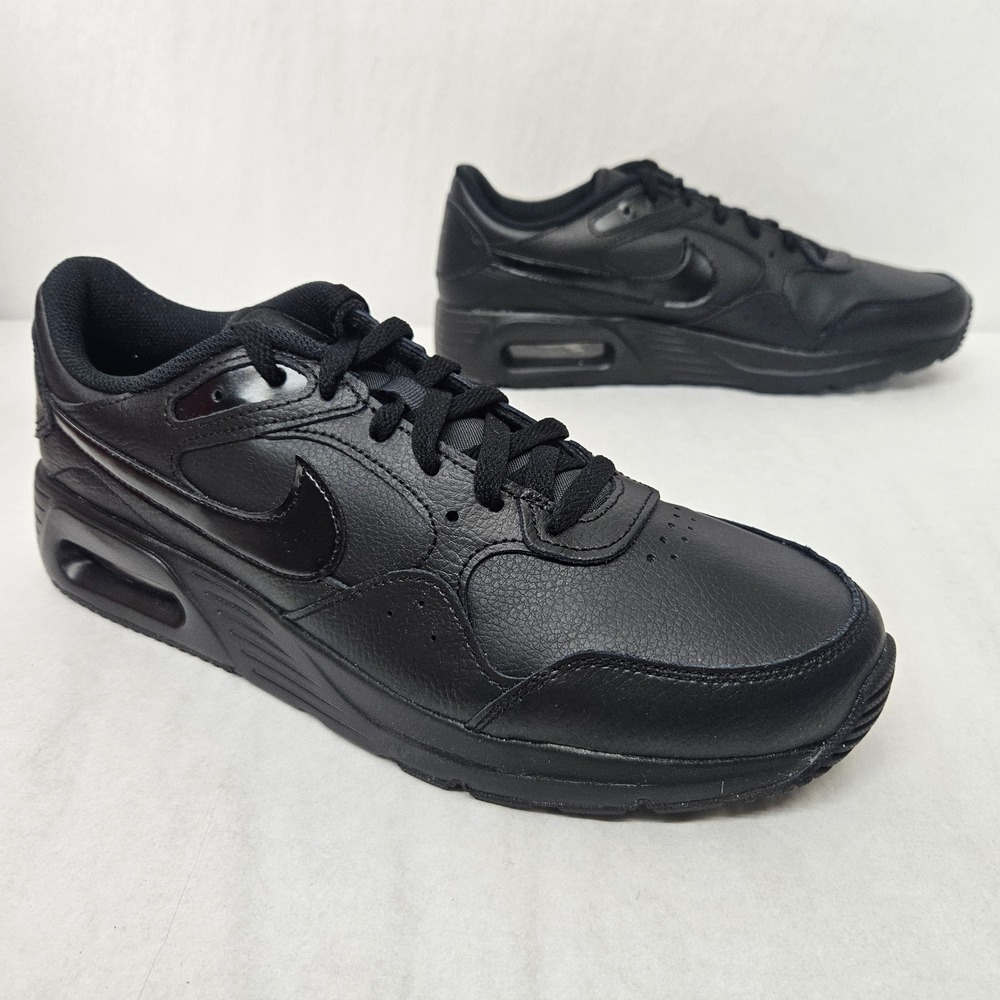 Nike Air Max SC LEA Sneakers Leather DH9636-001 Black Mens Size 11